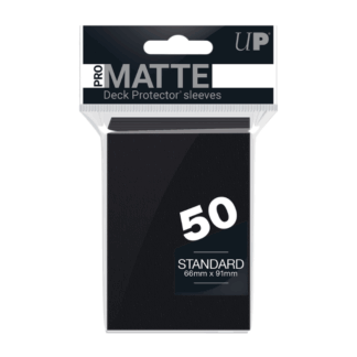 Ultra PRO - PRO-Matte 50ct Standard Deck Protector sleeves: Black Bundle (12 pcs)