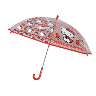 CYP: Sanrio Hello Kitty Umbrellas Children's Manual 48 cm Transparent